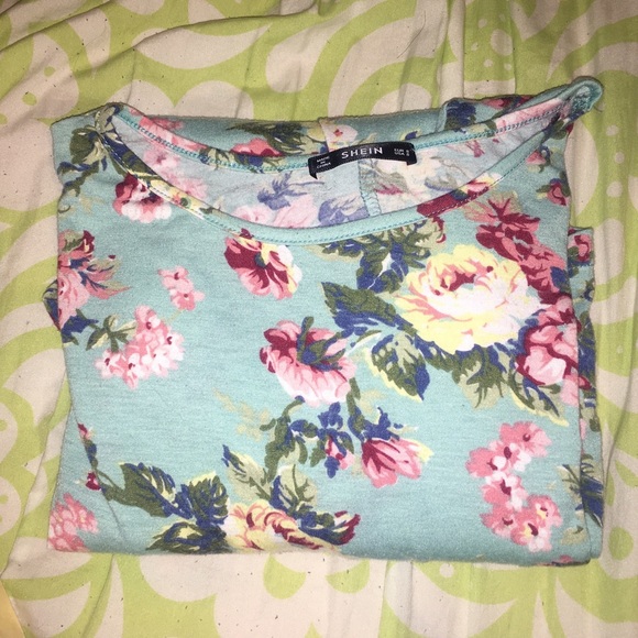 Flower Print Box Pocket Dress - Picture 6 of 8